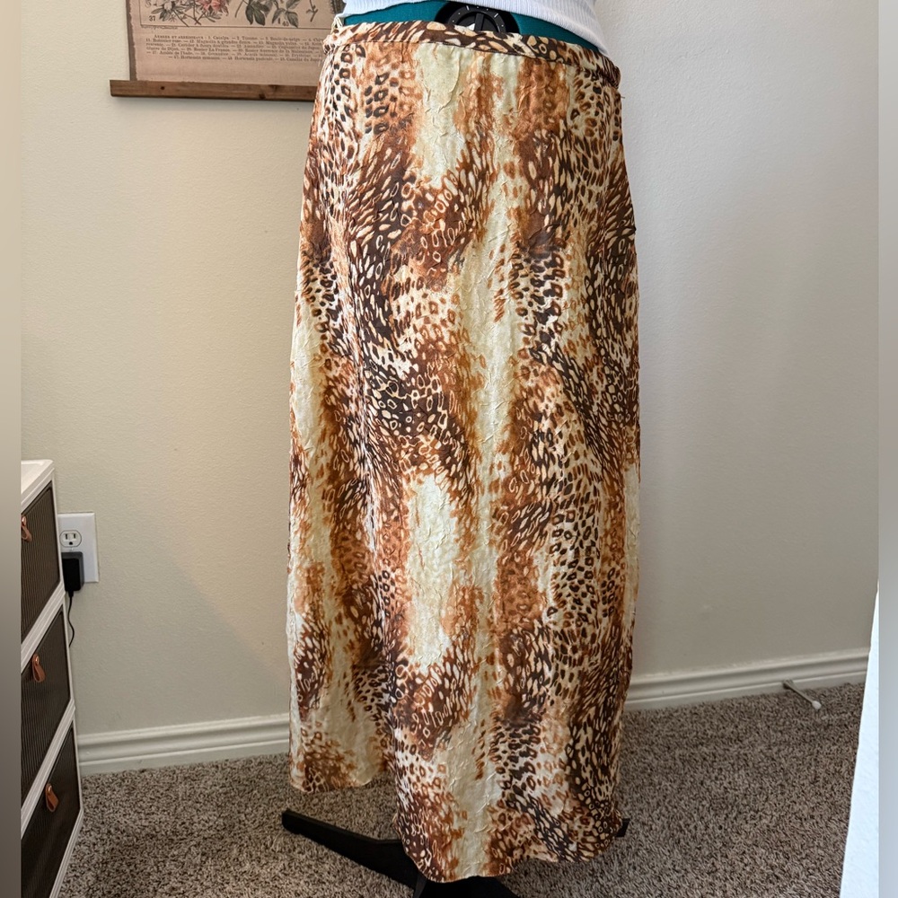 Leopard Print Maxi Skirt